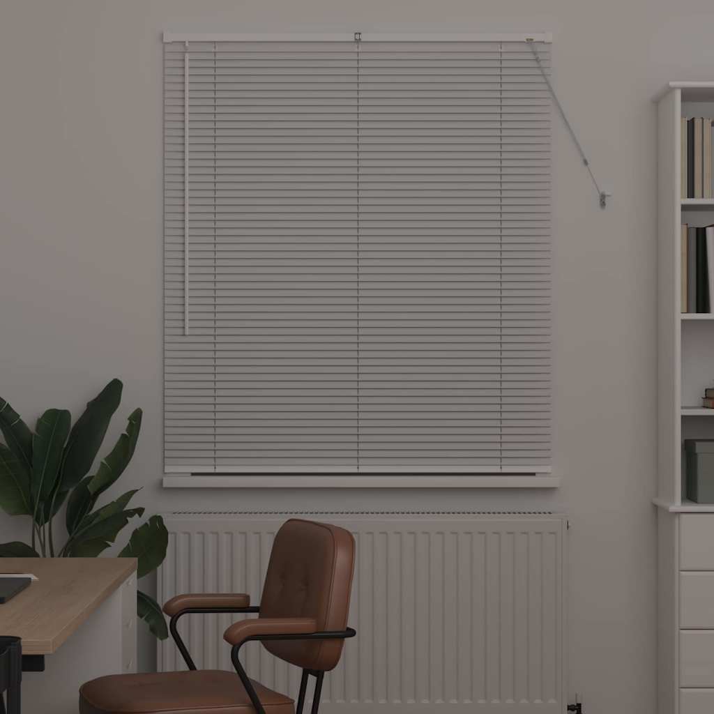 White Venetian Blinds 130 x 115 cm Aluminum
