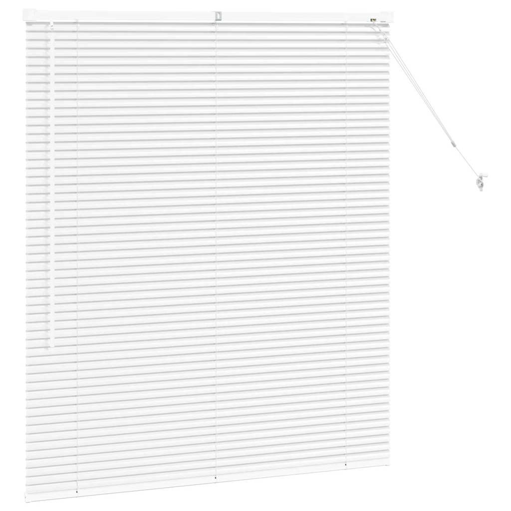 White Venetian Blinds 130 x 115 cm Aluminum