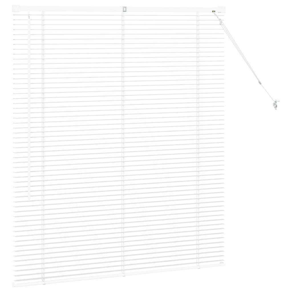 White Venetian Blinds 130 x 115 cm Aluminum