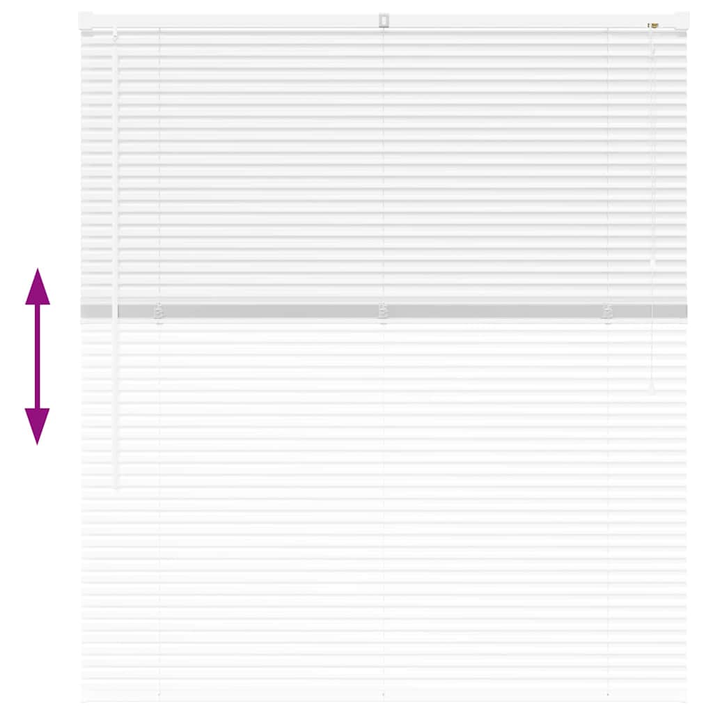 White Venetian Blinds 130 x 115 cm Aluminum