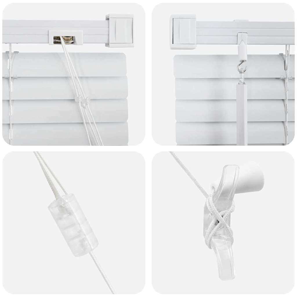Venetian Blinds White 130 x 155 cm Aluminum