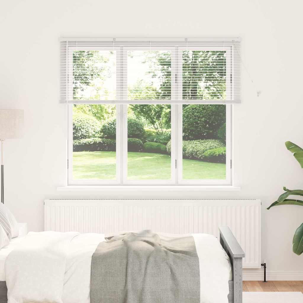 Venetian Blinds White 130 x 155 cm Aluminum