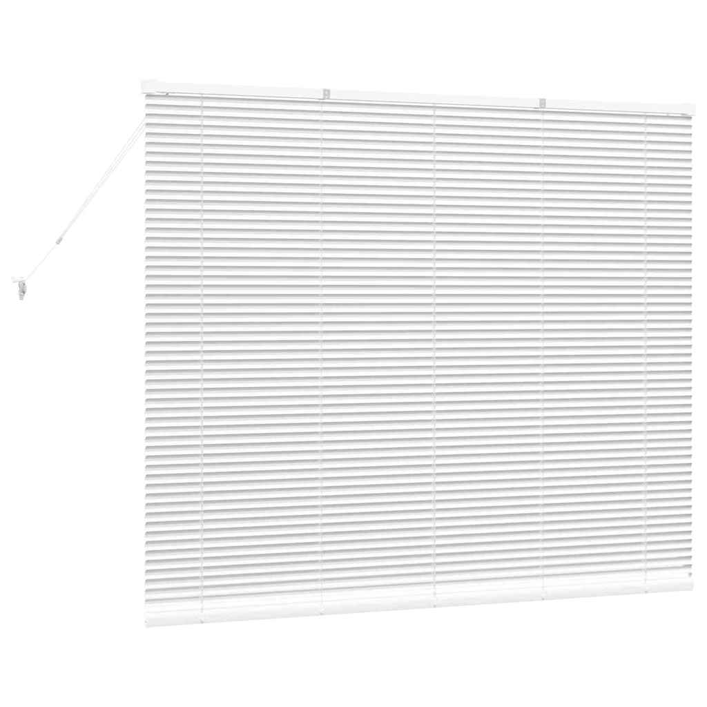 Venetian Blinds White 130 x 155 cm Aluminum
