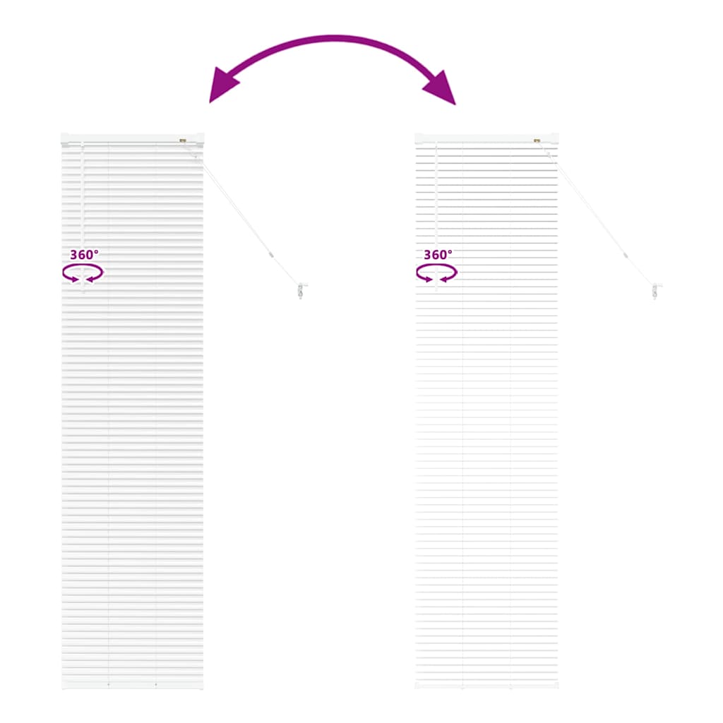 Venetian Blinds White 175 x 50 cm Aluminum