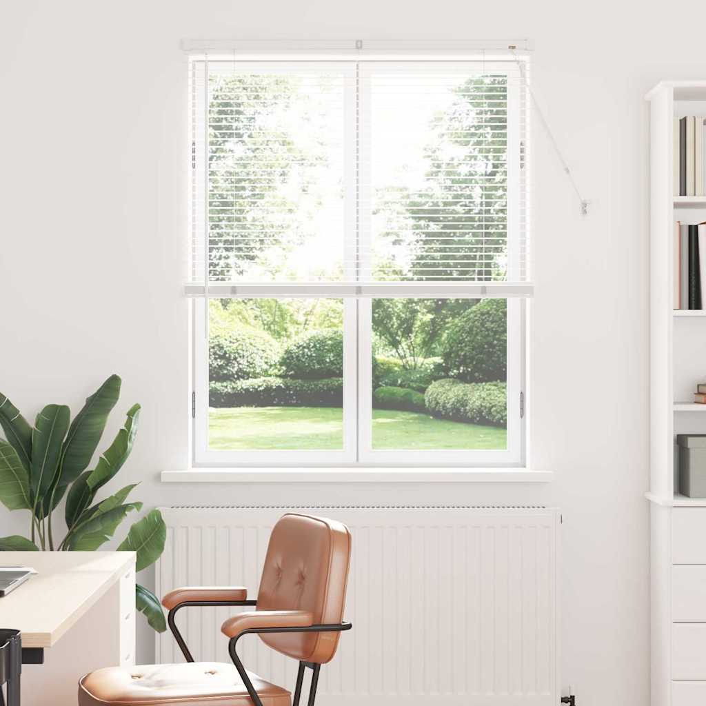 Slat Blinds White 175 x 105 cm Aluminum
