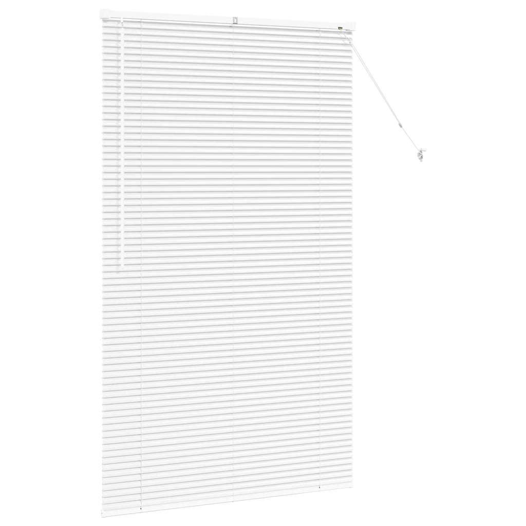 Slat Blinds White 175 x 105 cm Aluminum