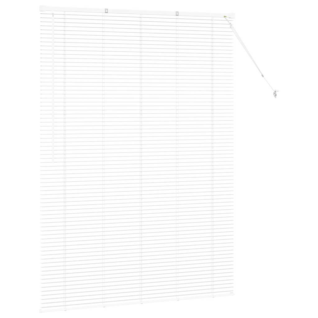 Balkenjalousien Weiß 175 x 135 cm Aluminium