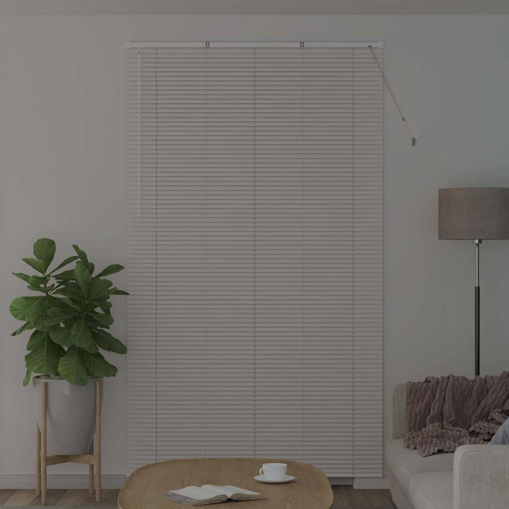 Balkenjalousien Weiß 220 x 125 cm Aluminium