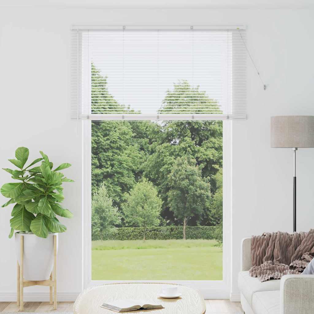 White Slat Blinds 220 x 140 cm Aluminum