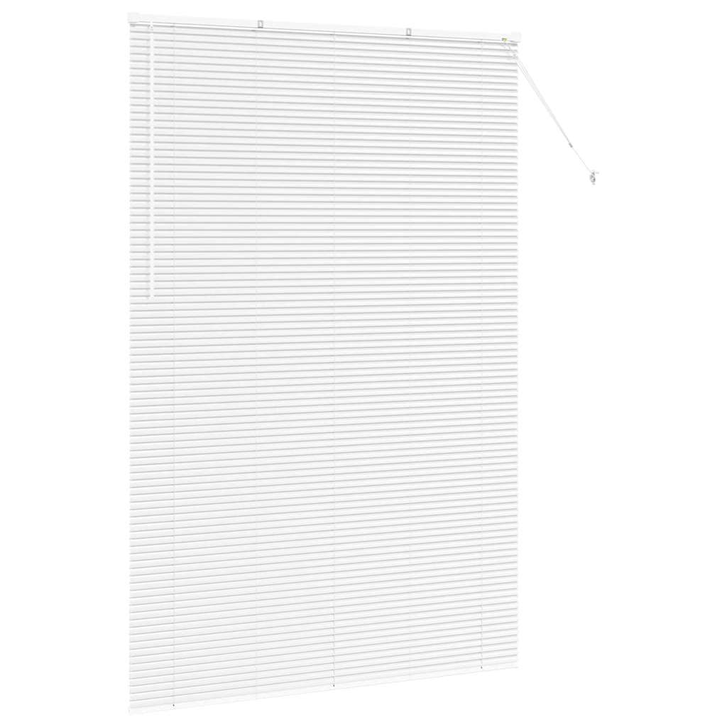 White Slat Blinds 220 x 140 cm Aluminum