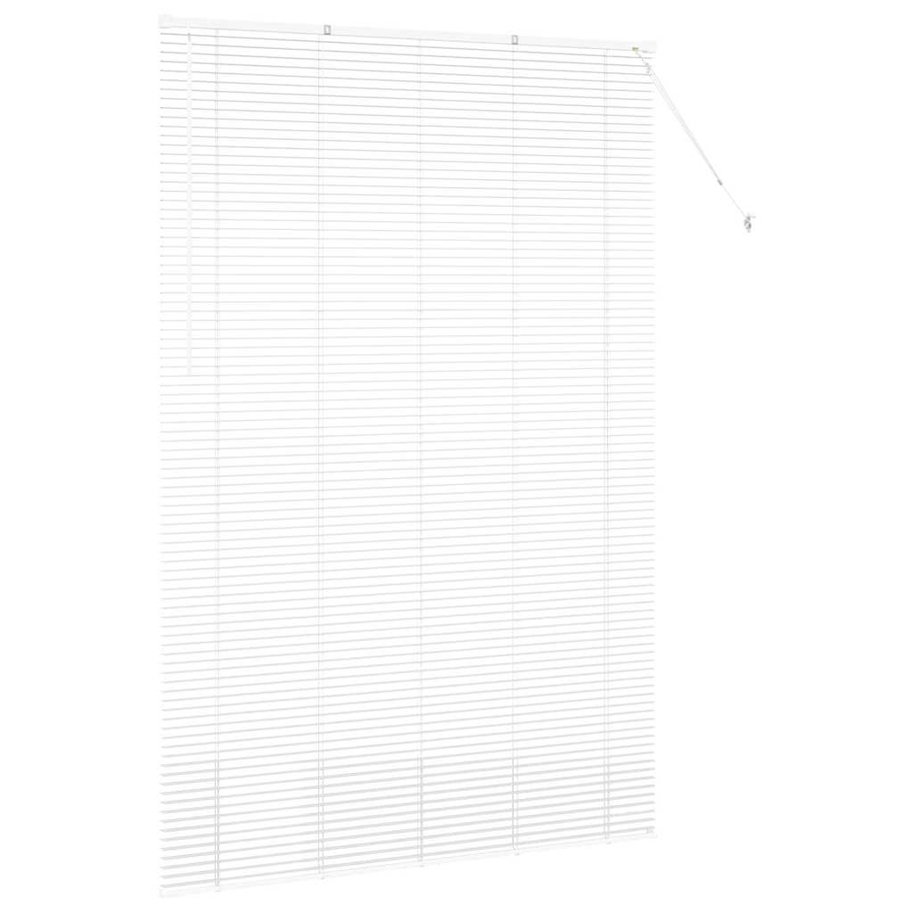 Balkenjalousien Weiß 220 x 145 cm Aluminium