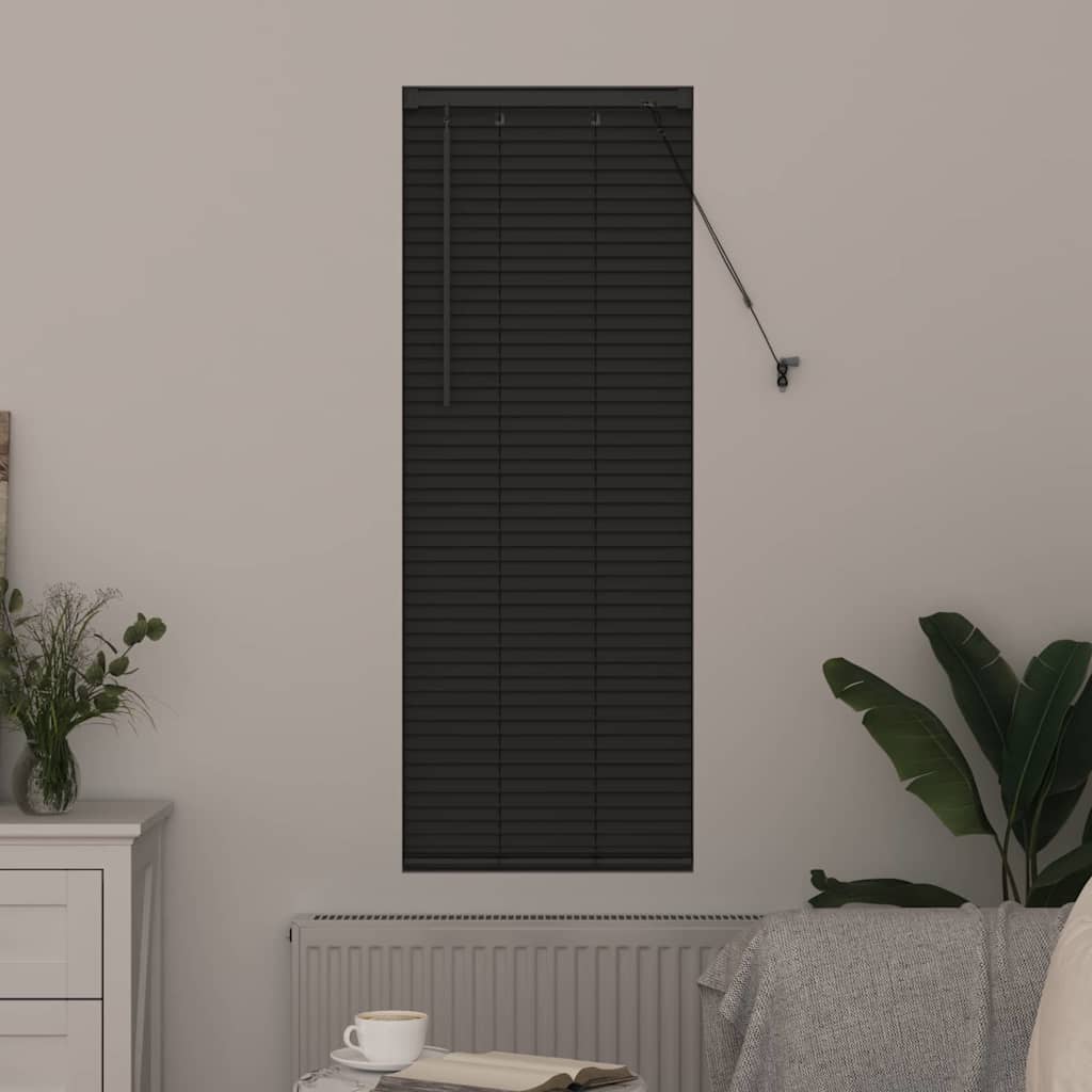 Venetian Blinds Dark Grey 130 x 40 cm Aluminium