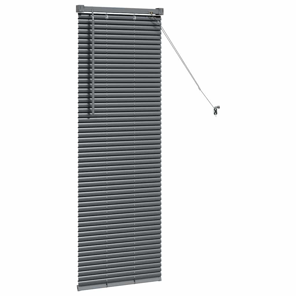 Venetian Blinds Dark Grey 130 x 40 cm Aluminium