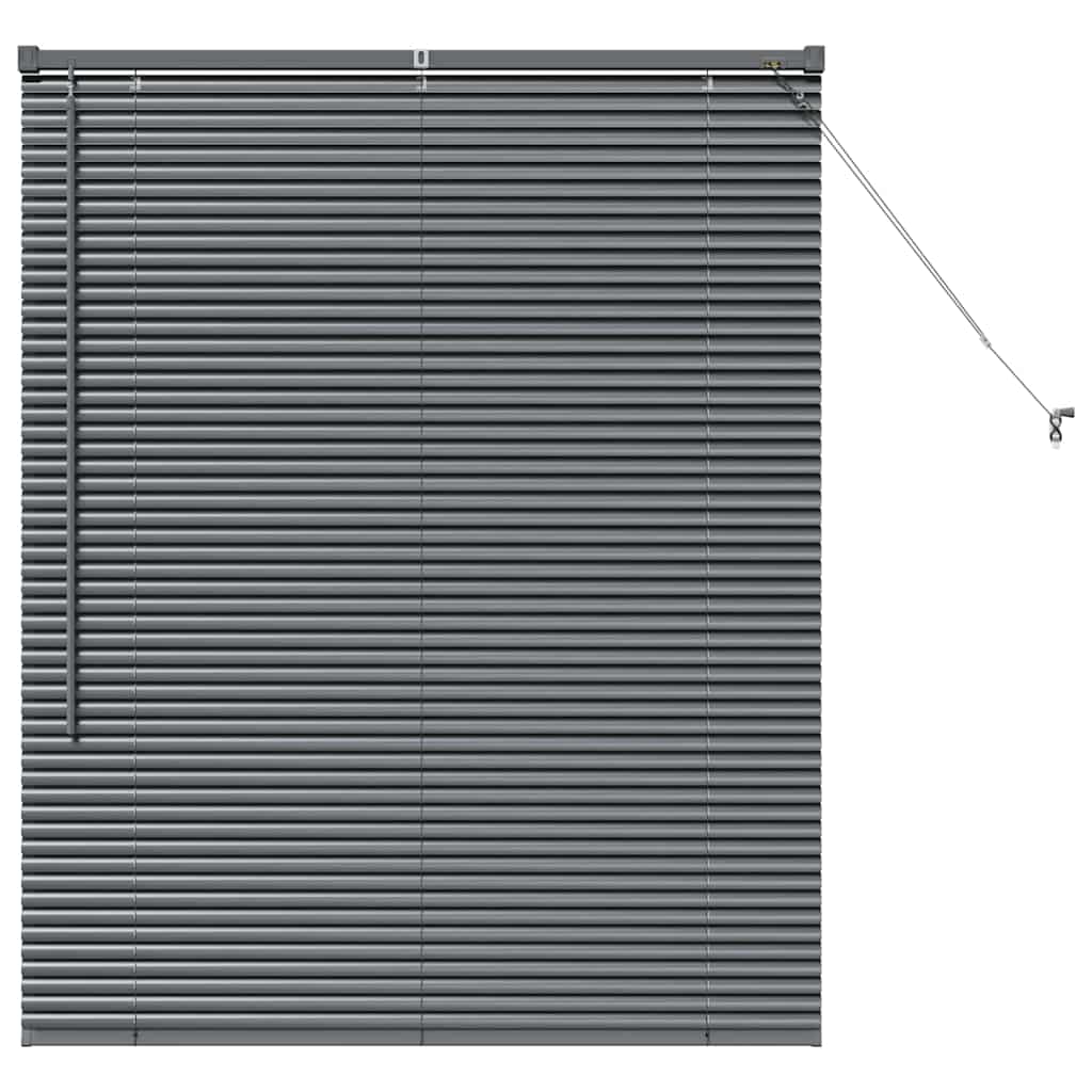 Venetian Blinds Dark Grey 130 x 100 cm Aluminium
