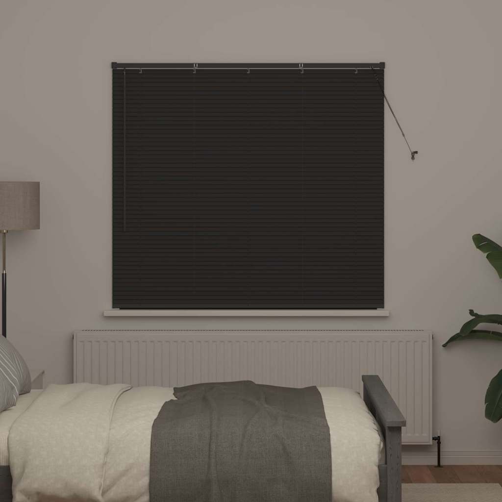 Venetian Blinds Dark Grey 130 x 150 cm Aluminium