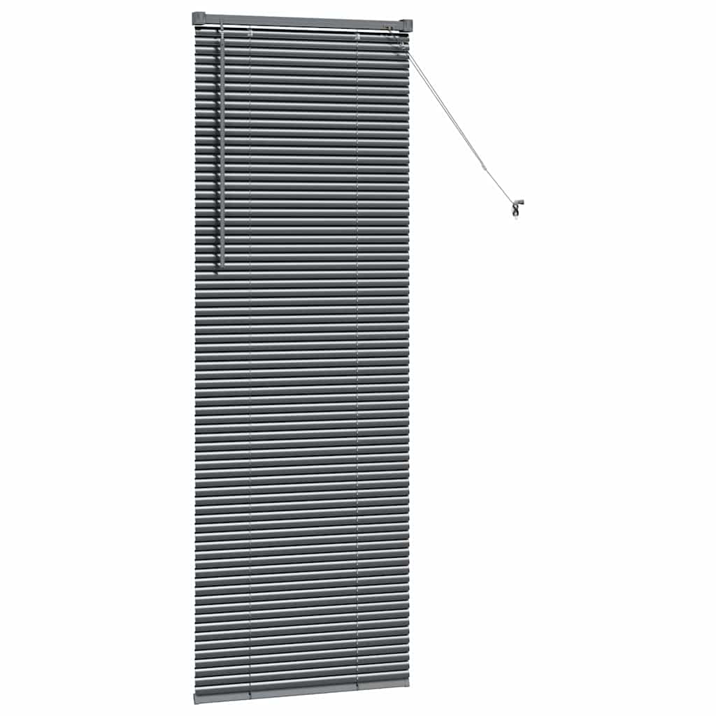 Balkenjalousien Dunkelgrau 175 x 60 cm Aluminium