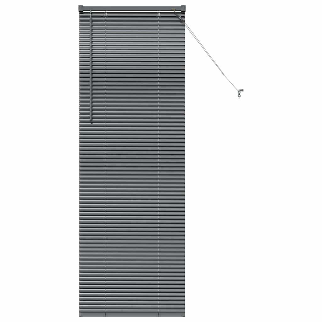 Balkenjalousien Dunkelgrau 175 x 60 cm Aluminium