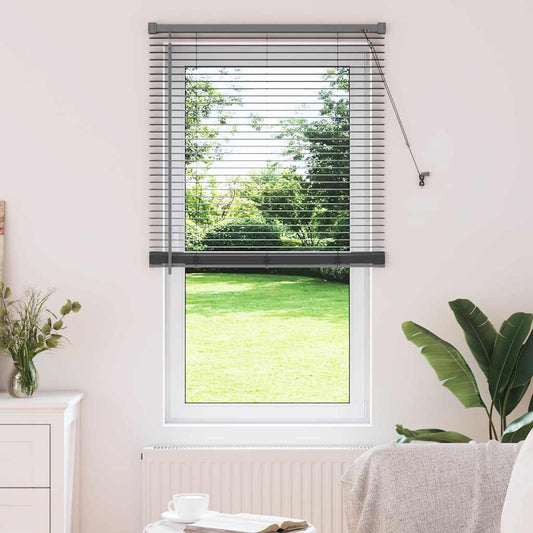Venetian Blinds Dark Grey 175 x 75 cm Aluminium