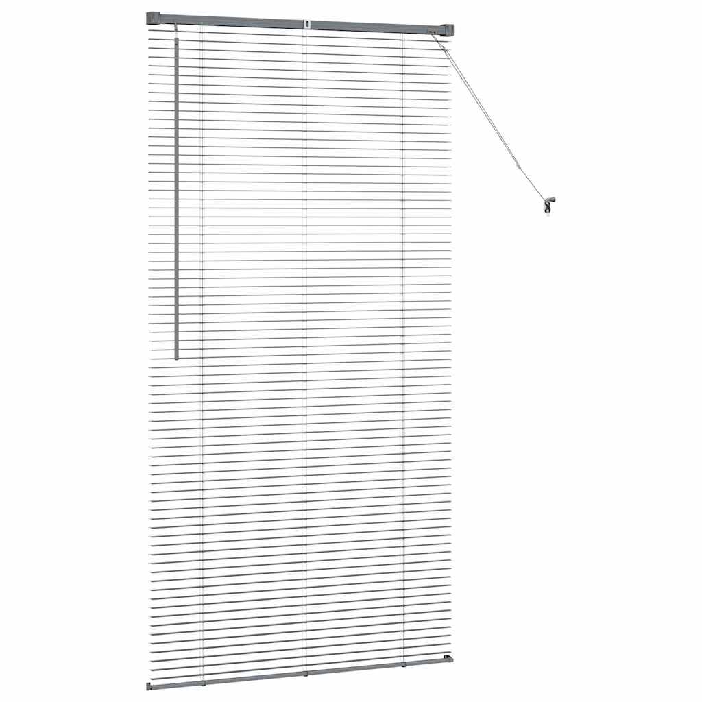 Venetian Blinds Dark Grey 175 x 95 cm Aluminium