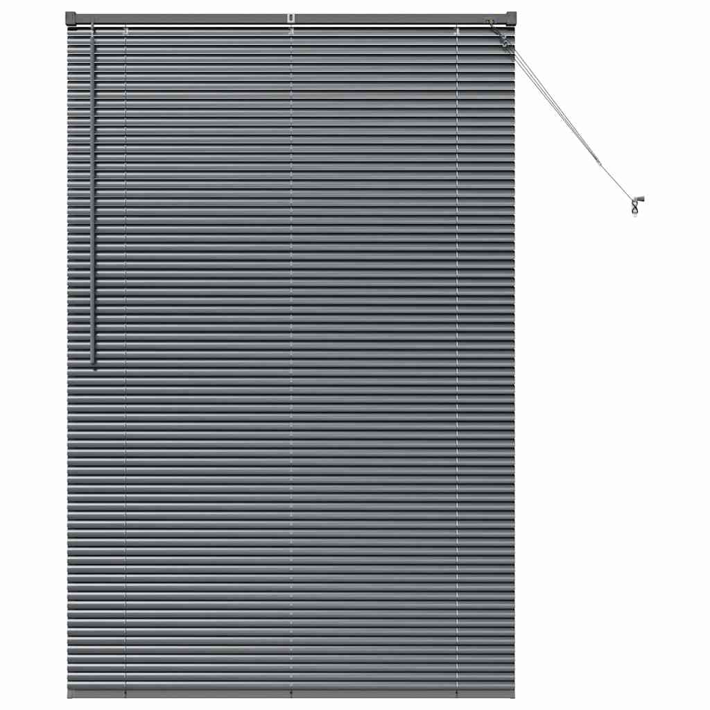 Balkenjalousien Dunkelgrau 175 x 120 cm Aluminium