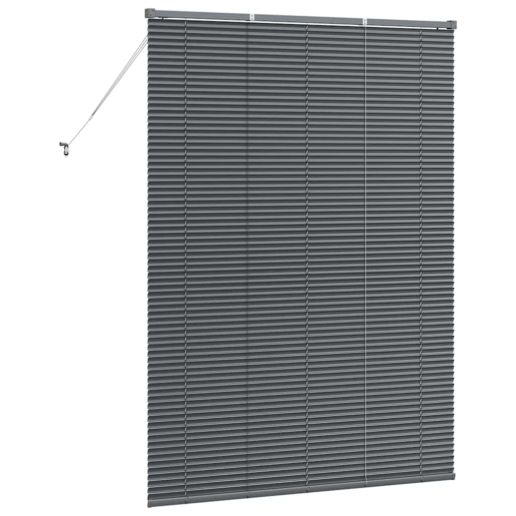 Balkenjalousien Dunkelgrau 175 x 130 cm Aluminium