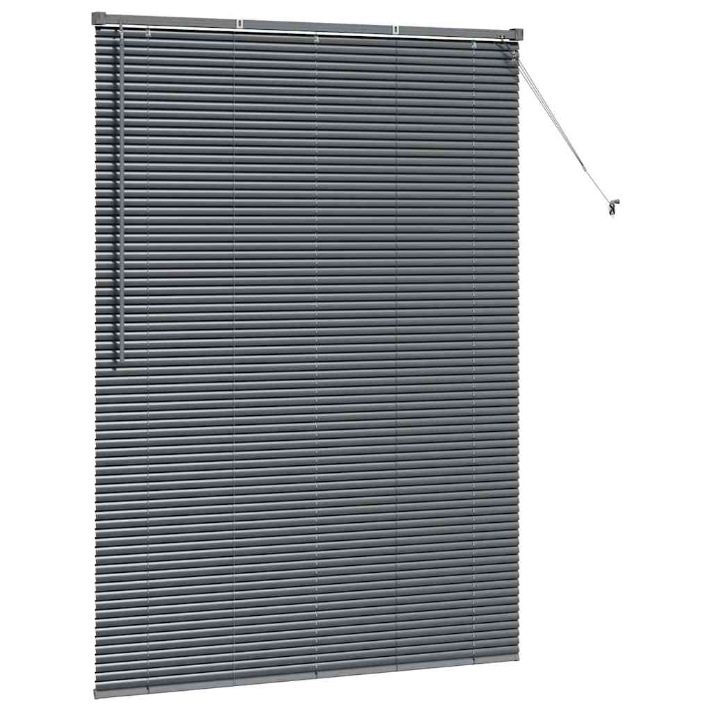 Balkenjalousien Dunkelgrau 175 x 135 cm Aluminium