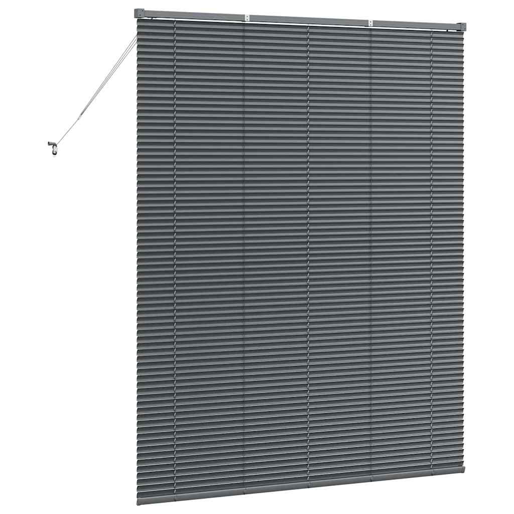 Balkenjalousien Dunkelgrau 175 x 145 cm Aluminium