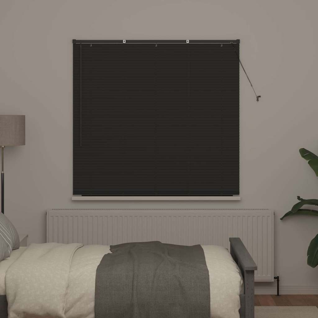 Horizontal Blinds Dark Grey 175 x 150 cm Aluminium