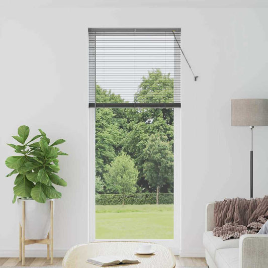 Venetian Blinds Dark Gray 220 x 90 cm Aluminum