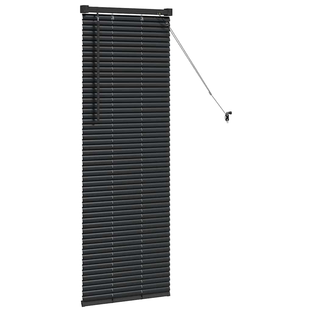 Balkenjalousien Schwarz 130 x 50 cm Aluminium