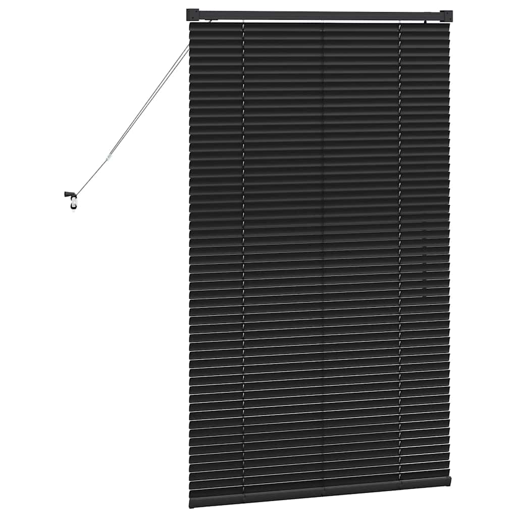 Balkenjalousien Schwarz 130 x 70 cm Aluminium