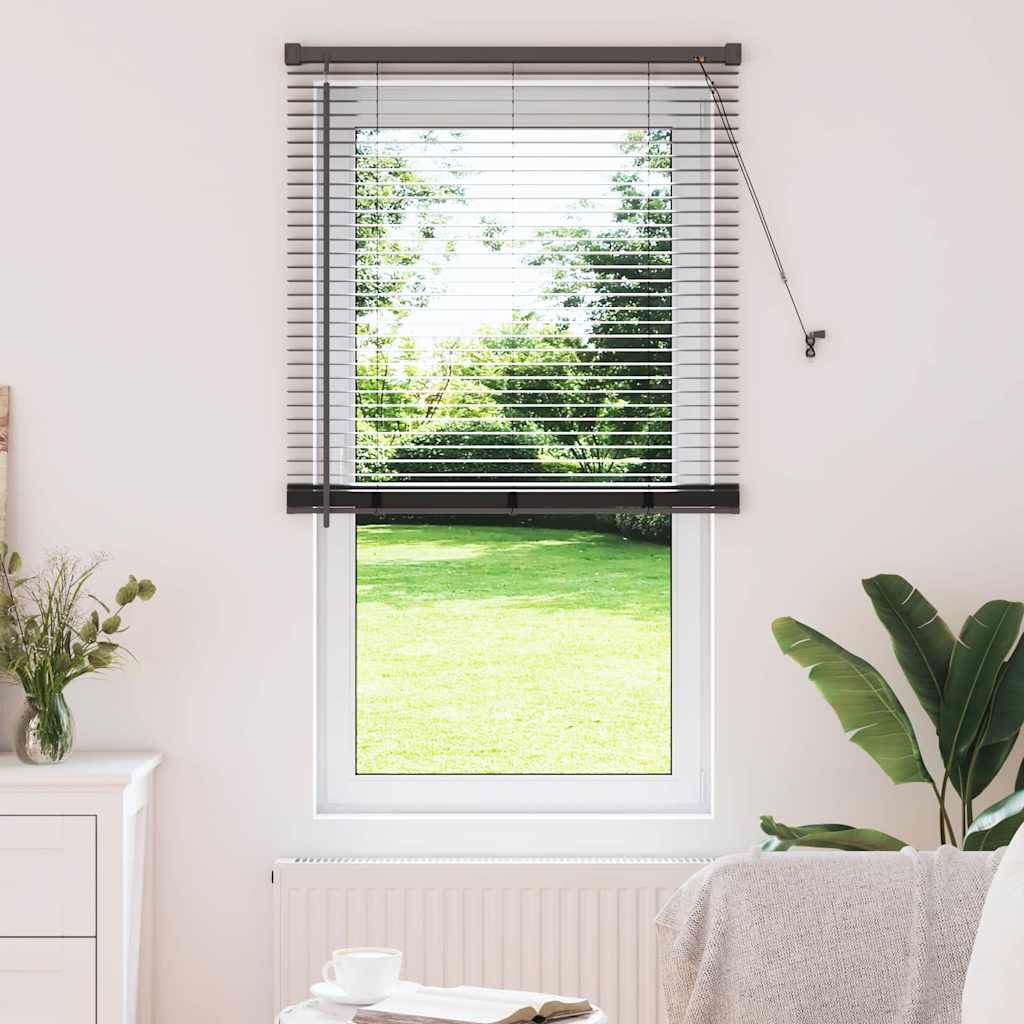 Venetian Blinds Black 175 x 80 cm Aluminum