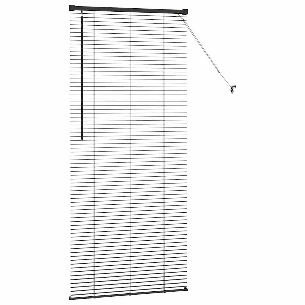 Venetian Blinds Black 175 x 80 cm Aluminum