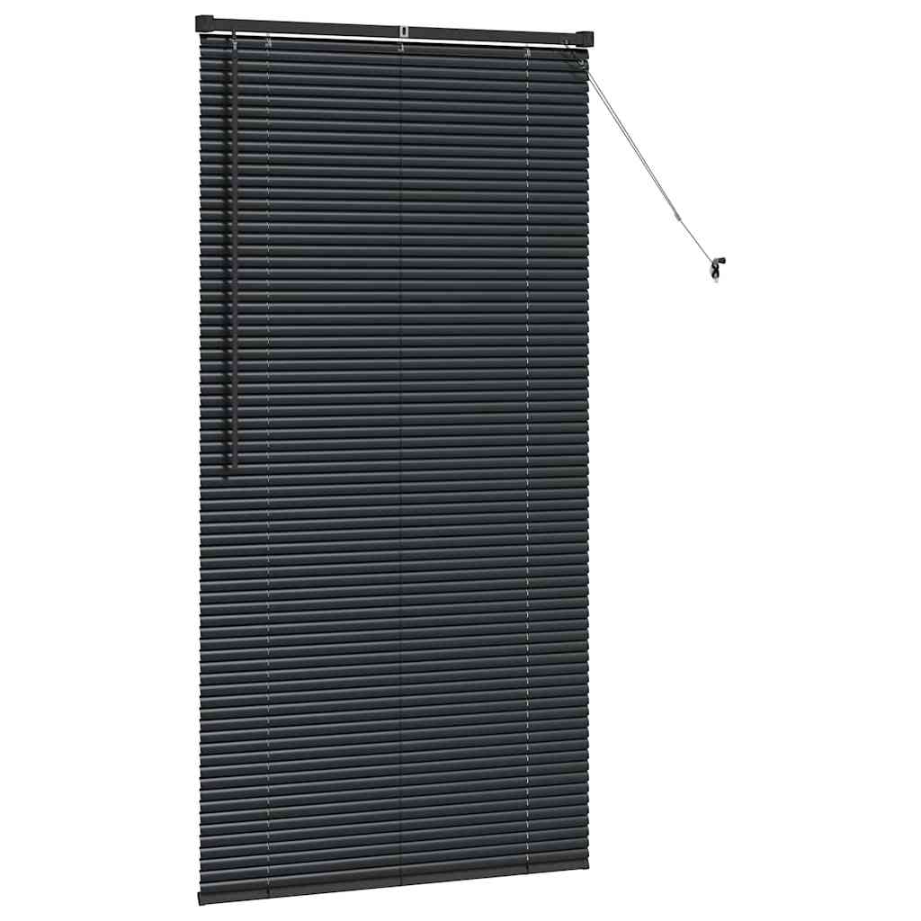Black Venetian Blinds 175 x 95 cm Aluminum