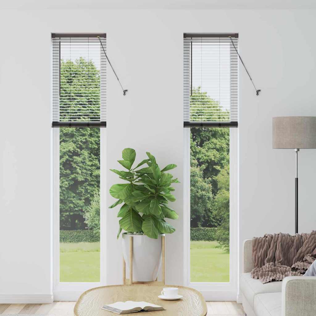 Slat Blinds Black 220 x 45 cm Aluminium