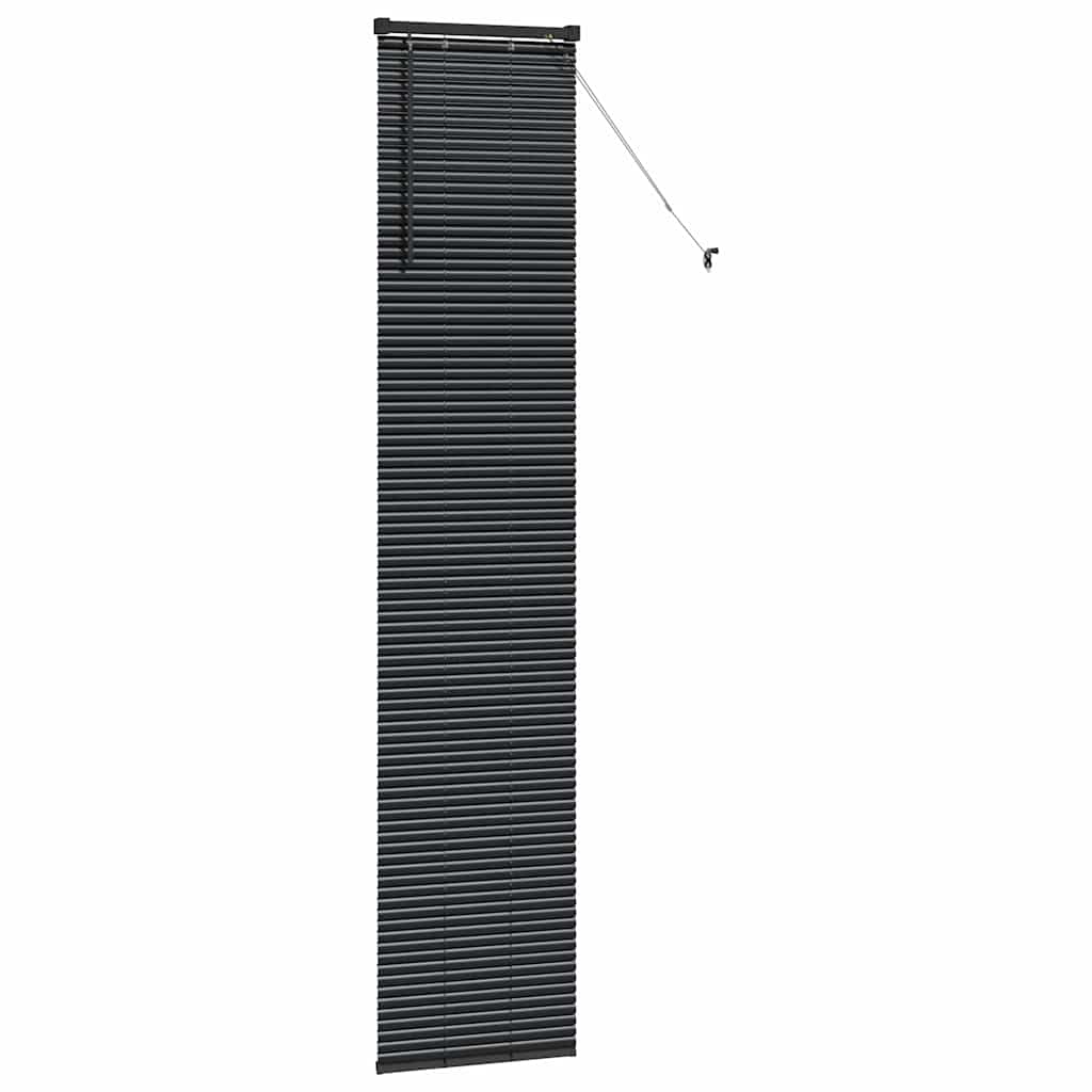 Slat Blinds Black 220 x 45 cm Aluminium