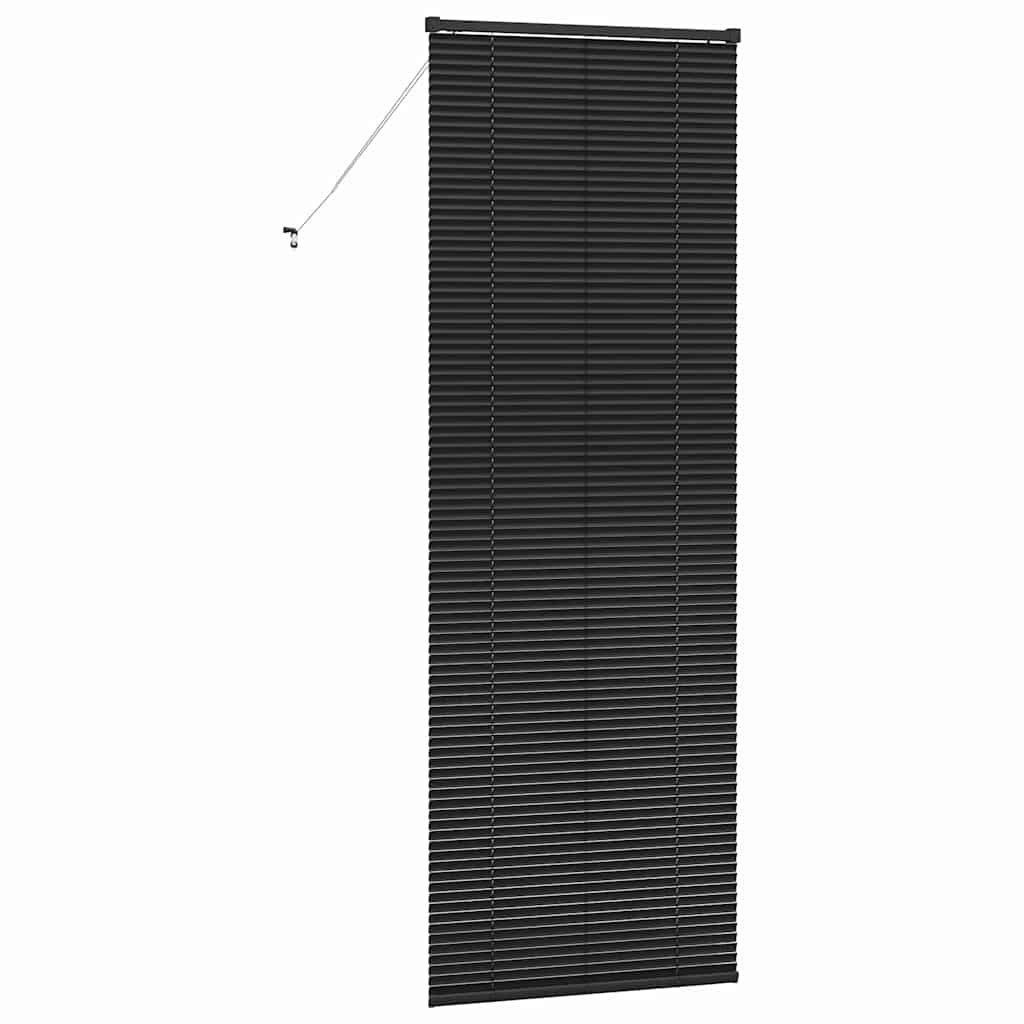 Balkenjalousien Schwarz 220 x 70 cm Aluminium