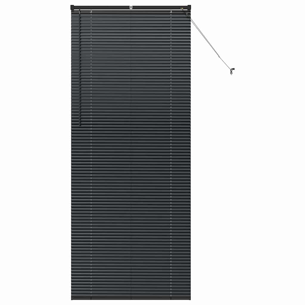 Balkenjalousien Schwarz 220 x 95 cm Aluminium