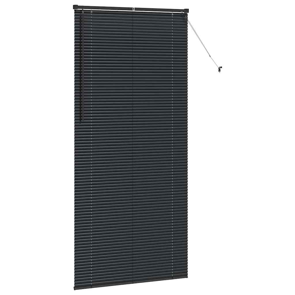Balkenjalousien Schwarz 220 x 100 cm Aluminium