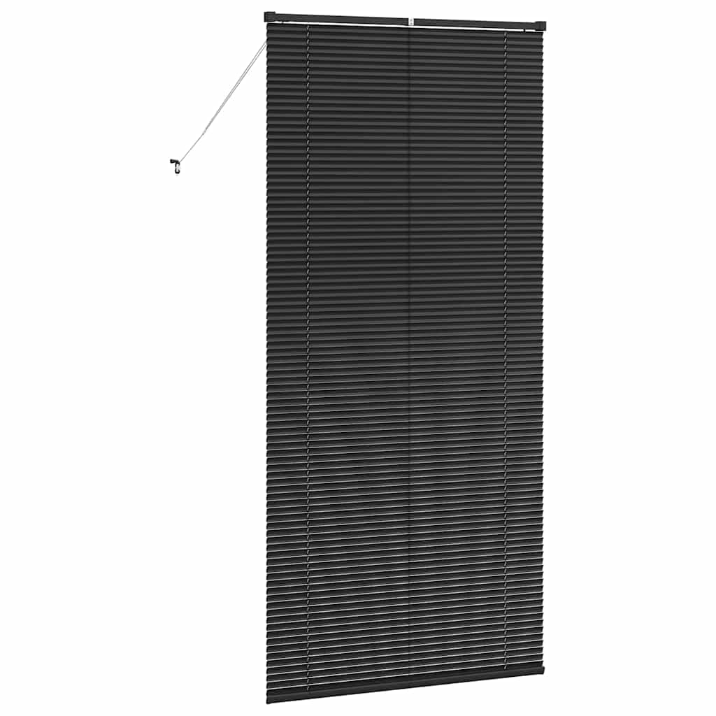 Balkenjalousien Schwarz 220 x 100 cm Aluminium