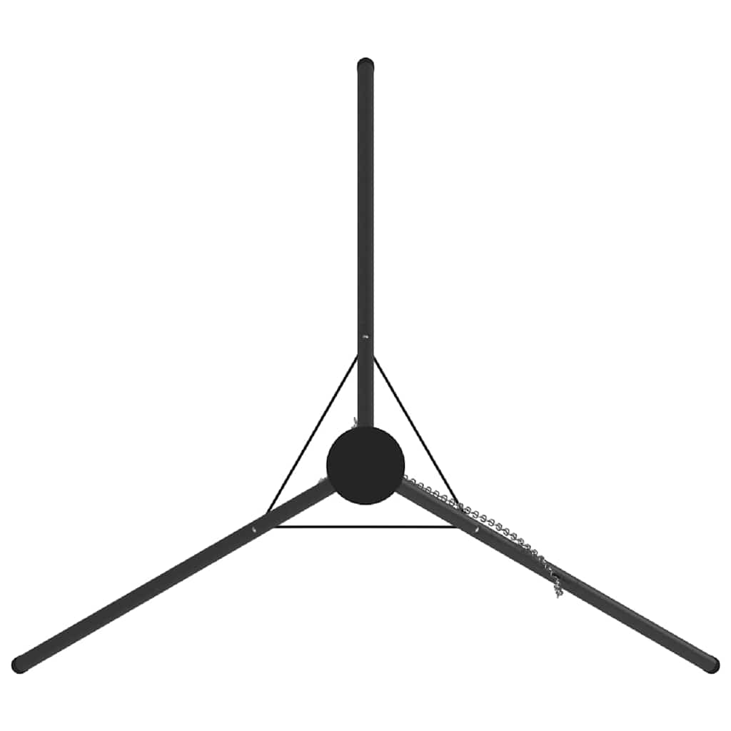 Lagerfeuer Stativ Schwarz 92 x 92 x 171.5 cm Stahl
