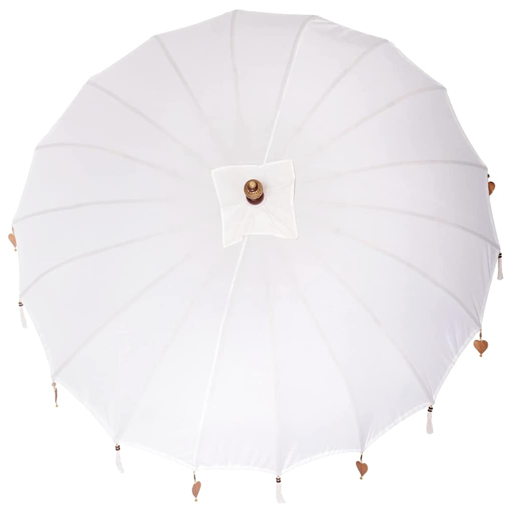 Balinesischer Sonnenschirm mit Sockel 260 210-220 cm