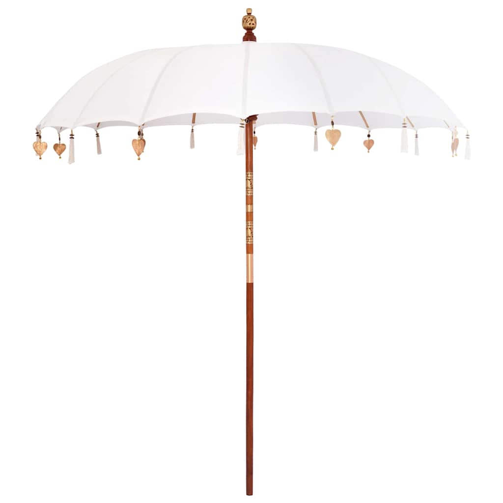 Balinesischer Sonnenschirm mit Sockel 260 210-220 cm