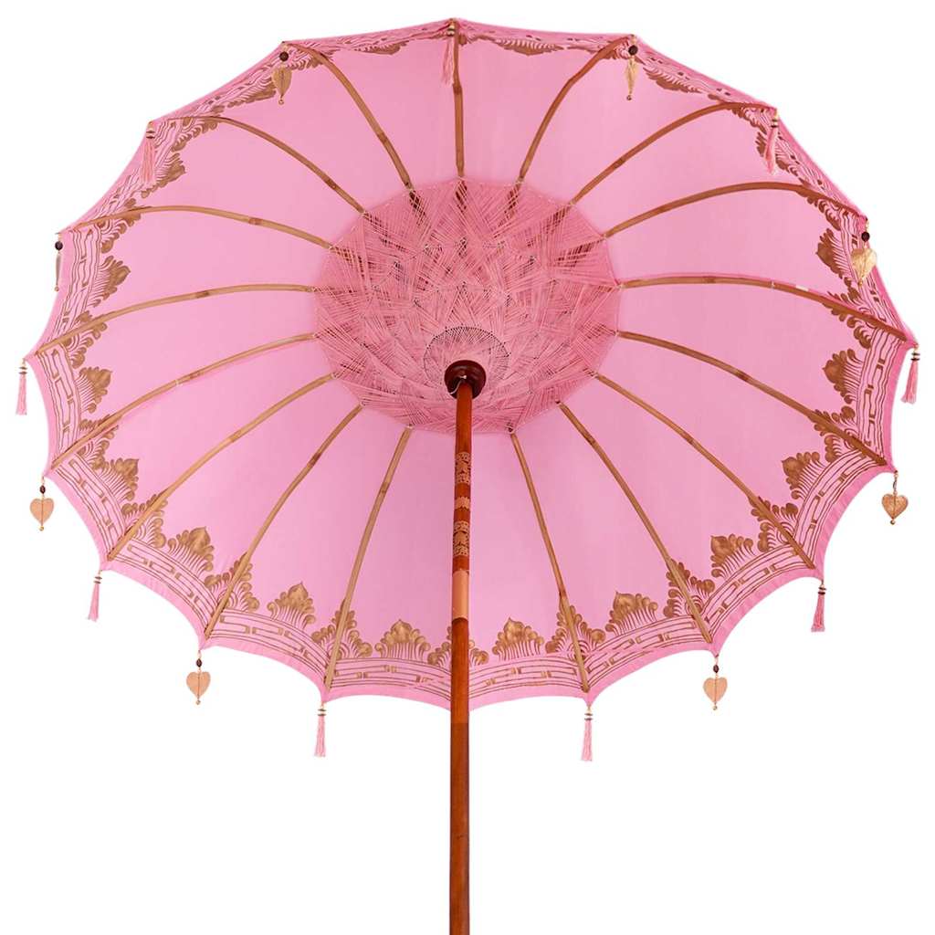 Balinesischer Sonnenschirm 260 Rosa 210-220 cm