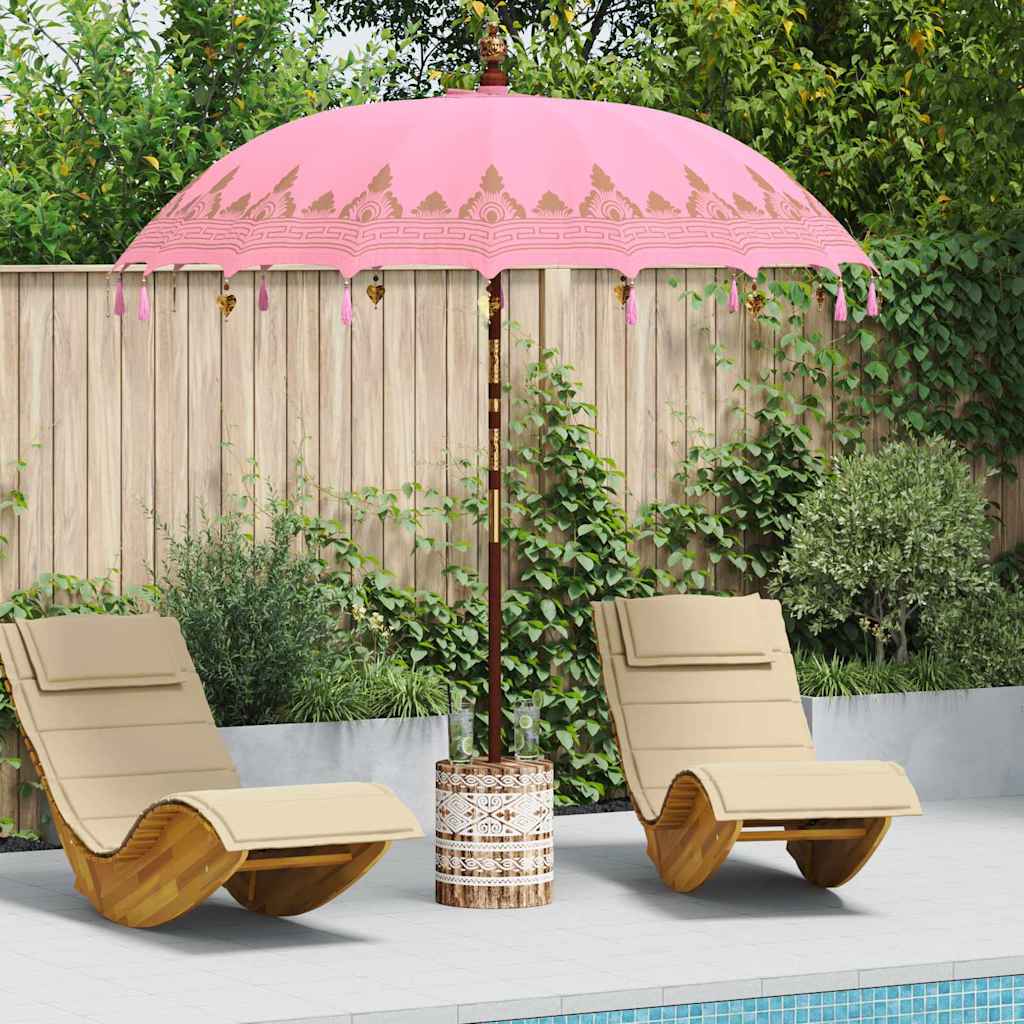 Balinesischer Sonnenschirm 260 Rosa 210-220 cm