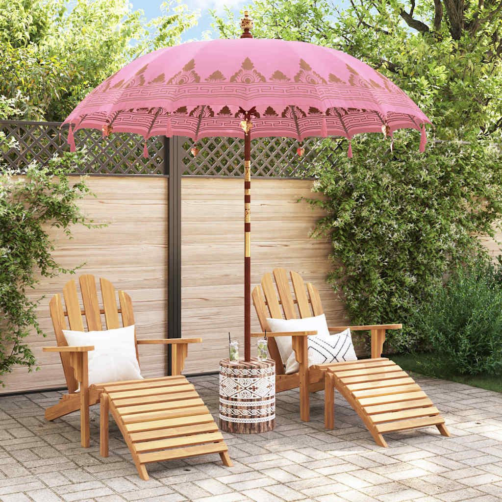 Balinesischer Sonnenschirm 260 Rosa 210-220 cm