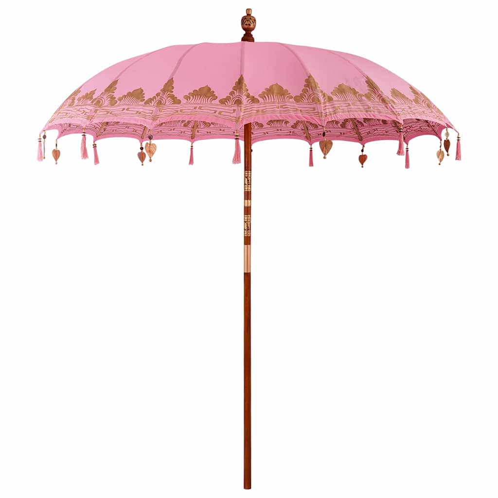 Balinesischer Sonnenschirm 260 Rosa 210-220 cm