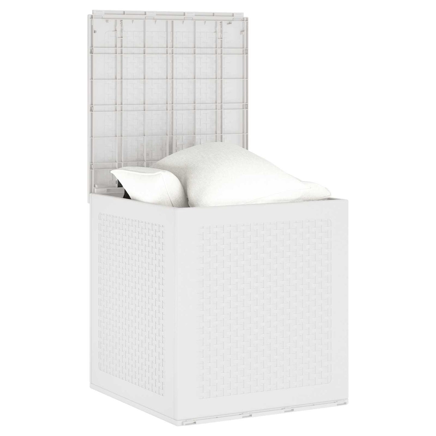 Aufbewahrungsbox mit Speicher Weiß 55 x 53 x 57 cm Polypropylen