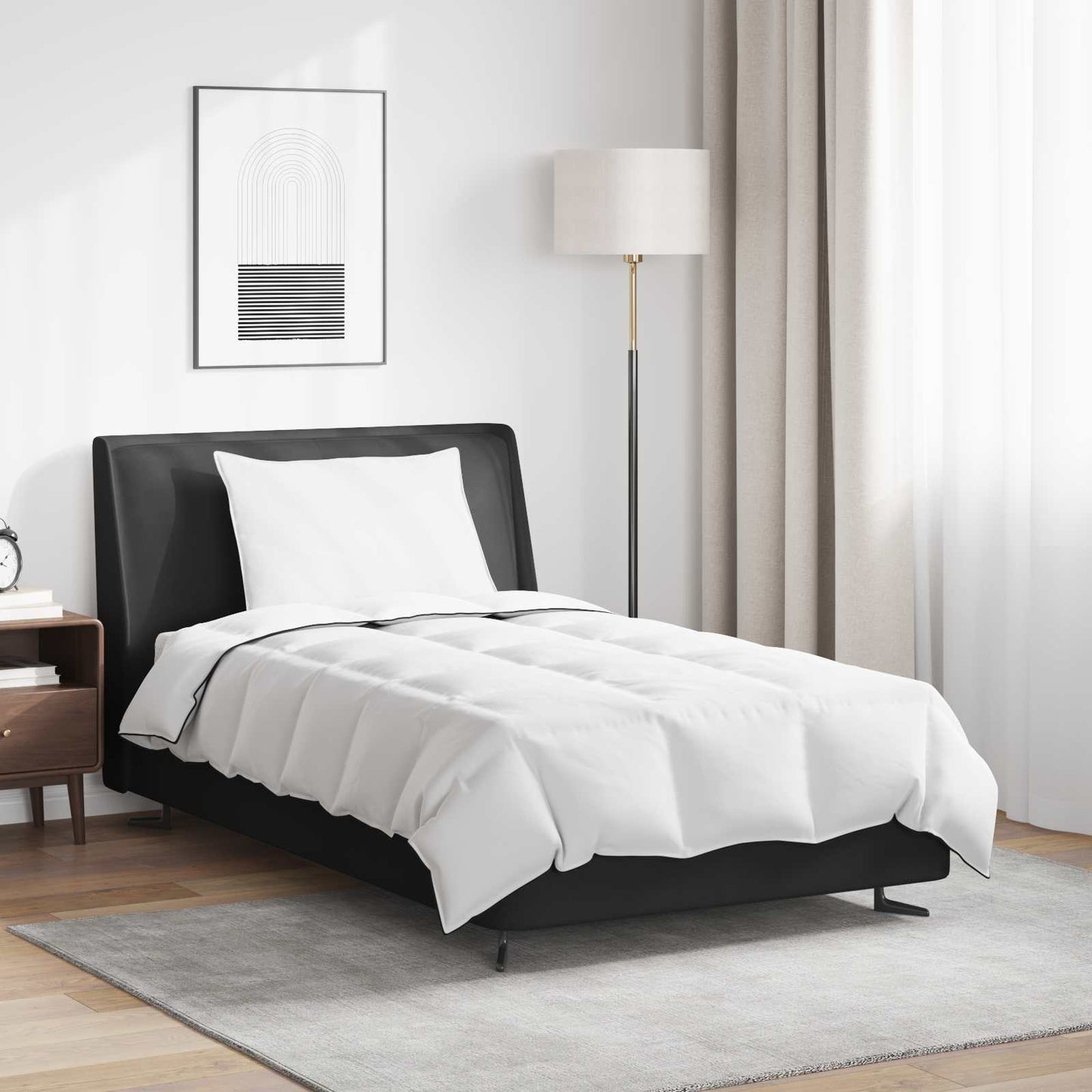 Couette d'hiver avec oreiller 2 pcs Blanc Plume et Duvet