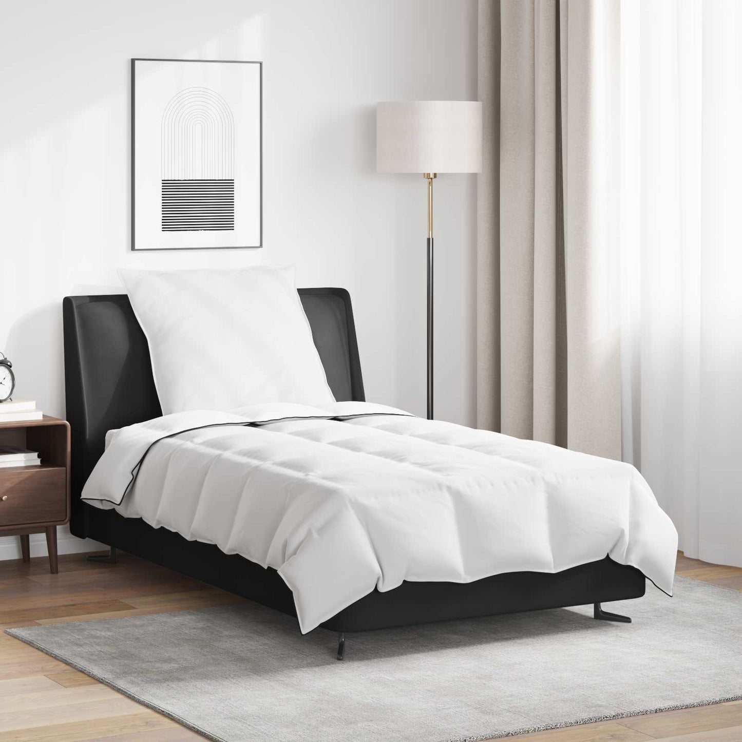 Winter Duvet with Pillow 2 pcs White Down Feather